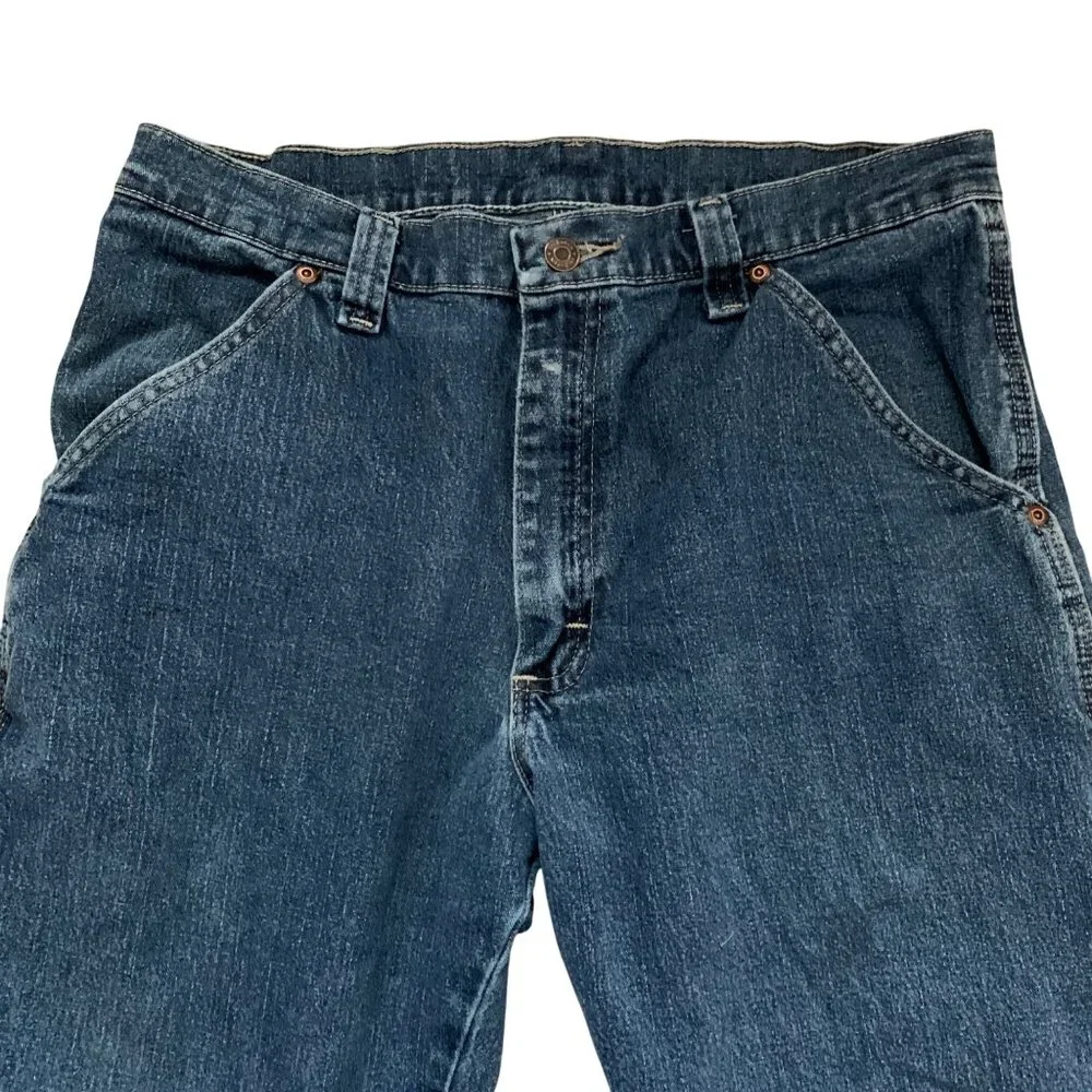 Vintage Y2K Wrangler Carpenter Jeans Men's‎ 34X32 Faded Utility Workwear Skater